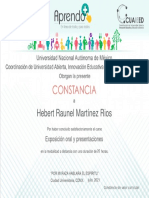 Exposicion Oral Constancia