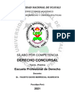 Silabo Derecho Concursal 2021 - I