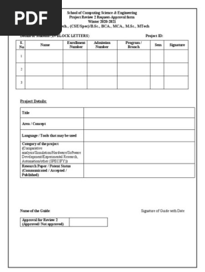 Approval Form