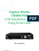 Captive Works CW800 PVR: S/W Installation Guide Using Serial Cable