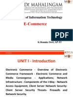 E-Commerce: Department of Information Technology