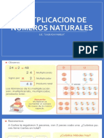 MULTPLICACION DE NUMEROS NATURALES