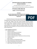 Pengumuman CASN KESDM Tahun 2021