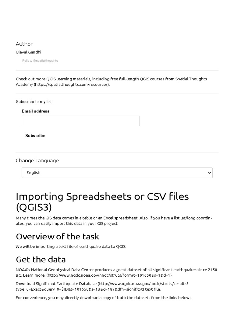 Importing Spreadsheets or CSV Files (QGIS3) - QGIS Tutorials and Tips ...