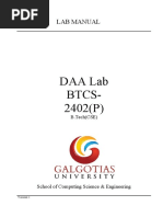 DAA Lab Manual