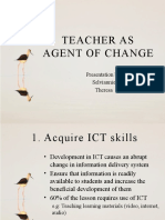 Teacher As Agents of Change