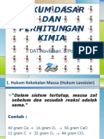 Hukum Dasar Dan Perhitungan Kimia