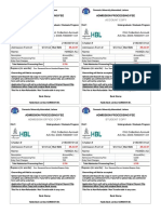 Bank Copy Account Copy: Admission Processing Fee Admission Processing Fee