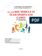A Course Module in Team Sports and Games: Lucan Central Colleges Inc
