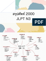 2000 JLPT - ศัพท์ N3