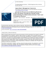 Organizational Structures and Working Practices in Elite European Football Clubs