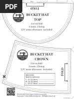 Bucket Hat Pattern v1.1