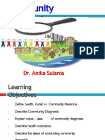 Community Diagnosis: Dr. Anika Sulania