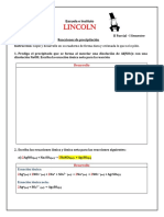 Tarea 16 Reacciones de Precipitacion