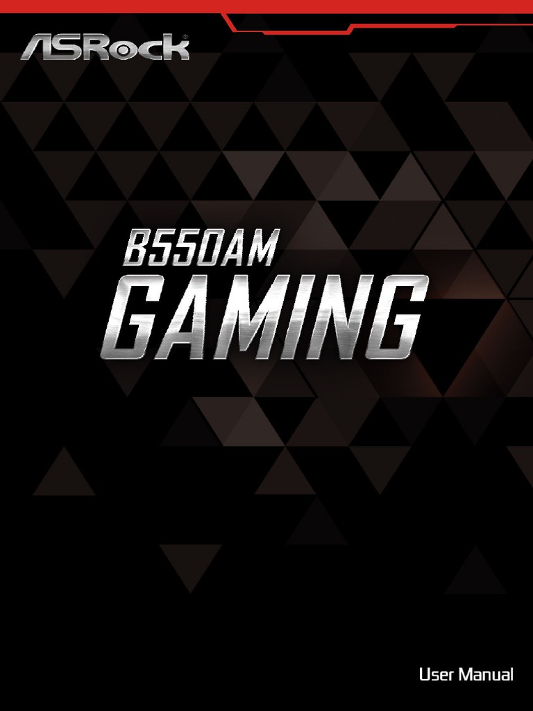 MB478101 B550AM Gaming Manual PDF Electronics Computer Science