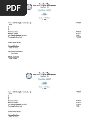 Financial Report
