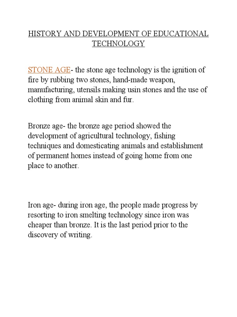 History and Development of Educational Technology | PDF