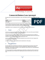 Commercial Business Lease Agreement: 1 Terms