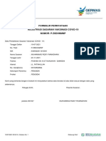 Formulir Pernyataan Registrasi Sasaran Vaksinasi Covid-19 Nomor: P-Z6Dhnmnp