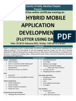 Basic Hybrid Mobile Application Development (Flutter Using Dart)