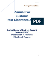 Manual Customs PCA