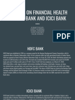 Analysis On Financial Health of HDFC Bank and Icici Bank