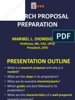 10.27-28 2. Research Proposal Preparation