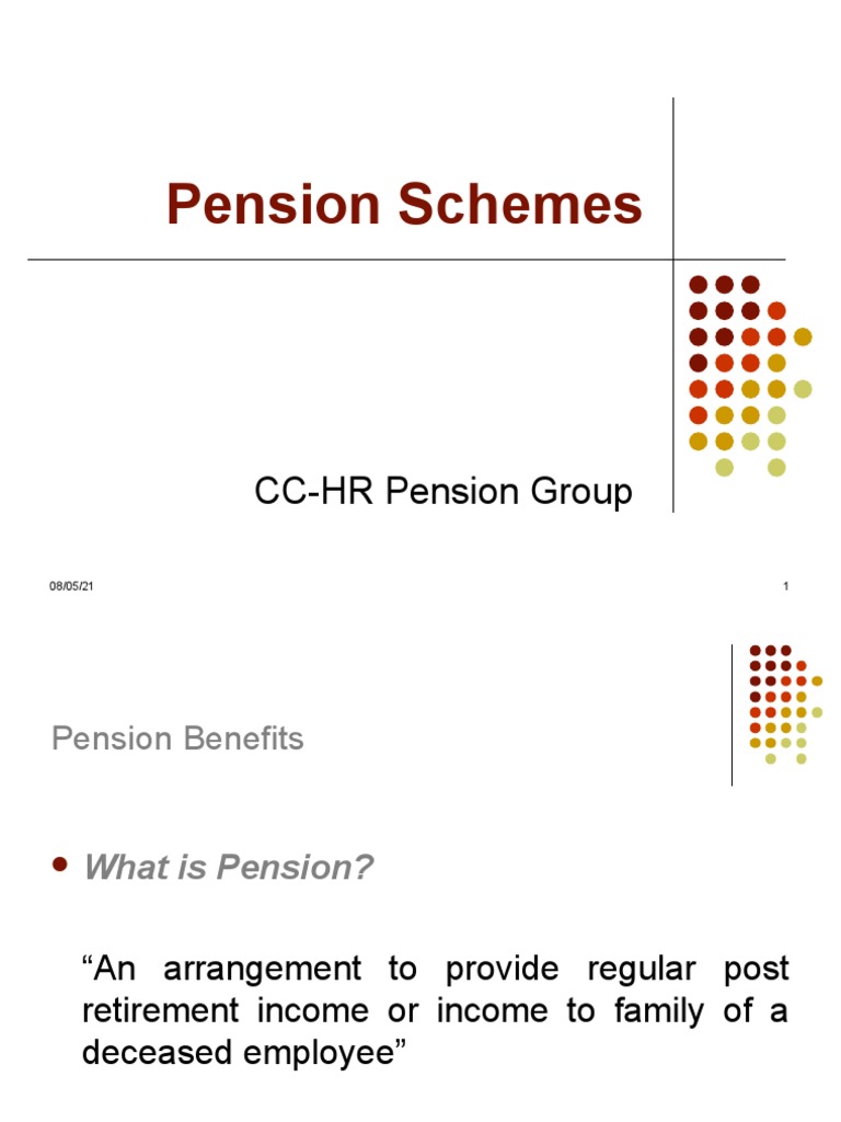 Pension Schemes CCHR Pension Group PDF Pension Annuity (European)