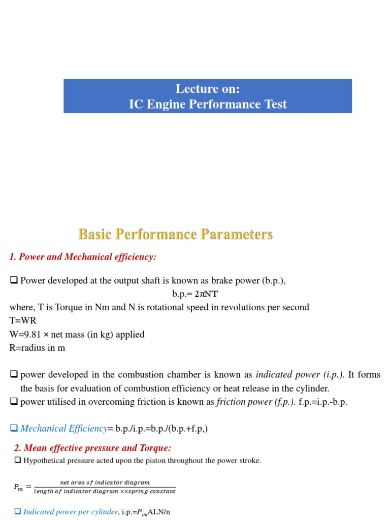 Engine Performance Testing | PDF | Electric Generator | Electric Motor