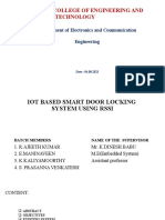 Smart Door Locking System Using RSSI