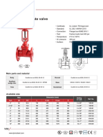 Flanged OS&Y Gate Valve: Main Parts and Material