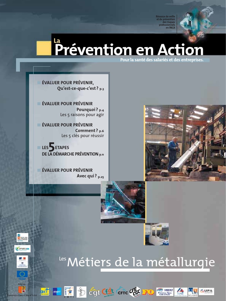 Les Metiers De La Metallurgie Doc Pdf Prophylaxie Risque