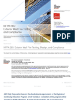 NFPA 285: Exterior Wall Fire Testing, Design, and Compliance