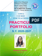 Practicum Portfolio: LDM 2 Course For Teachers