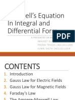 Maxwell's Equation in Integral and Differential Form