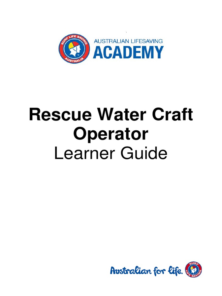 Rescue Water Craft Operator: Learner Guide | PDF | Emergency | Safety
