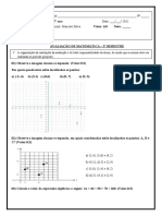 Prova DE MATEMÁTICA 2 Bimestre