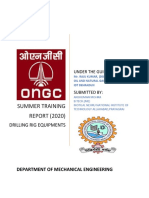 Summer Training REPORT (2020) : Drilling Rig Equipments