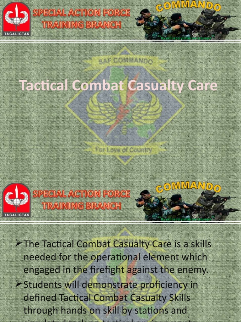 Tactical Combat Casualty Care | PDF | Medical Specialties | Clinical ...