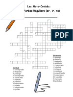 French Regularerirre Verb Crossword Puzzle