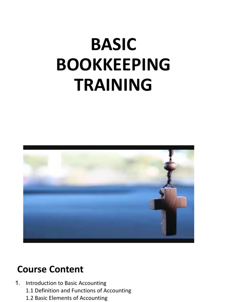Basic Bookkeeping Pdf