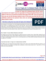 Sample Index - Sureshot CA Topics & CA Related Static GK PDF