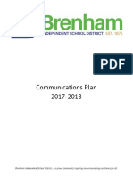 Brenham ISD Communications Plan