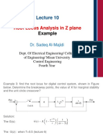Root Locus Analysis in Z Plane: Example