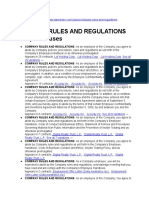 Law Insider Company Rules and Regulations Clause