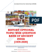 Ancient India Topic Wise Question Bank 1979 2020