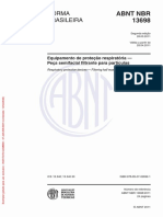 ABNT NBR 13698-2011 - Equipamento de Proteção Respiratória - Peça Semifacial Filtrante para Partículas