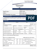 DIAGNOSIS TEST. English II