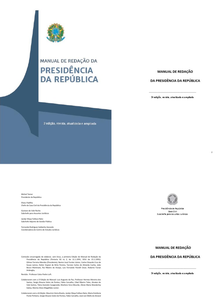 Manual de Redação Da Presidência Da