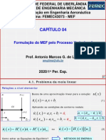 4 - Formulação Do MEF Pelo Processo Variacional